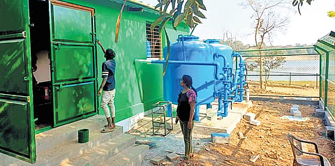 The 1.5 MLD-capacity STP can fill up the lake and ensure the recharge of borewells in the vicinity.