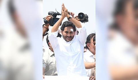 Jagan was hit by a stone on his forehead during his yatra in the Vijayawada city.