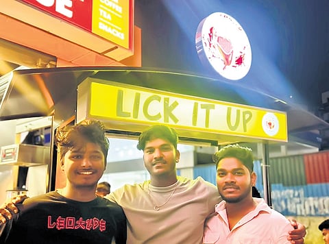 Ragul with Asif and Sachin