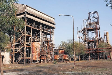 Site of the Union Carbide pesticide factory, Bhopal