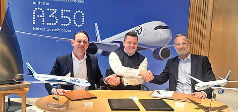 IndiGo places order for 30 Airbus A35 aircraft to enter long-haul markets