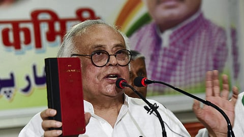 Congress leader Jairam Ramesh during a press conference, in Patna, Sunday, May 19, 2024.