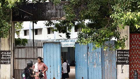 Though the college management has put up a temporary wall with sheets covering the adjacent building, the students say the authorities must find a permanent solution to this menace.