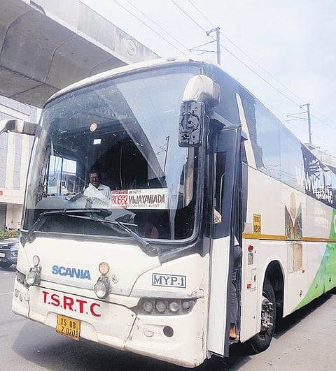 TSRTC bus image used for representation.