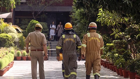 Besides police personnel, bomb disposal squad and fire department officials have been deputed at the site.