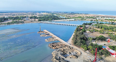 The lake attracts close to 1 lakh migratory birds annually. NHAI is building a four-lane major bridge across the lake