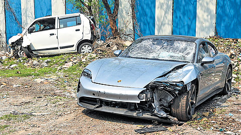 The Porsche car that was driven by the minor that claimed the lives of two young IT professionals
