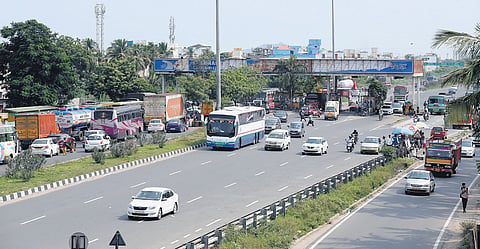 File picture of the Chennai Bypass road