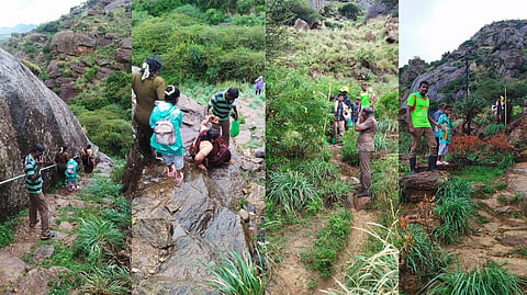 Nagercoil fire and rescue services personnel, led by assistant district fire officer M Thurasi, rescued the devotees.