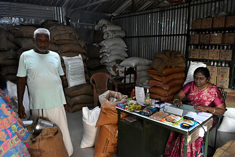 The old building of the ration shop deteriorated after nearly 27 years, since it was inaugurated by then law minister Aladi Aruna in 1988