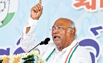 Congress president Mallikarjun Kharge