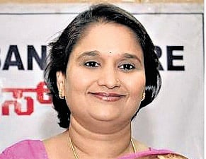 Congress candidate Geetha Shivarajkumar.