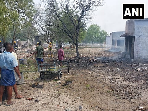 10 workers were killed after an explosion at a firecracker manufacturing unit near Sivakasi