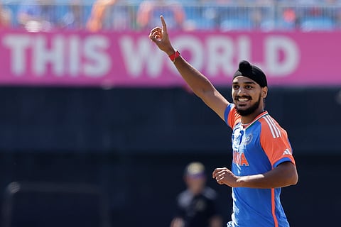 Arshdeep Singh during the ICC Men's T20 World Cup.