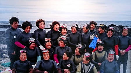 Haenyeo are professional women divers who sustain themselves by harvesting a variety of molluscs, seaweed, and other sea life using sustainable practices.