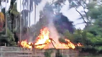 The unrest prompted the authorities to clamp curfew in the district for an indefinite period.