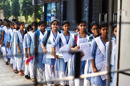Students standing in queue to enter the examination centre to write the CHSE Plus II exam. Image used for representation only.
