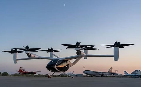 Image of an air taxi for representational purpose.