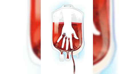 As many as 500 women participated in the mega camp and donated blood.
