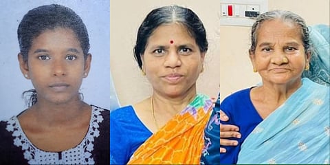 Selvarani (16), Kamatchi (55) and her mother Sentamarai (80) died after inhaling toxic gas from a sewer line.