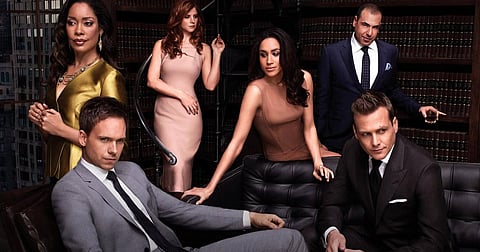 Poster of the 2011 legal drama "Suits"
