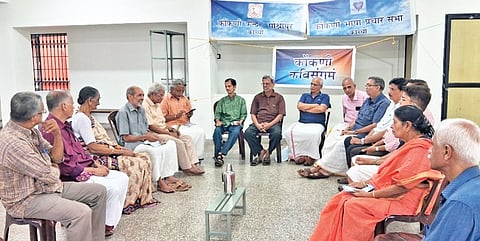Members of Konkani Kavi Sangam attending a storytelling session