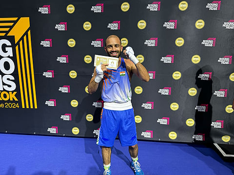 Amit Panghal is one of the two male pugilists from India who'll be taking part in the Paris Olympics
