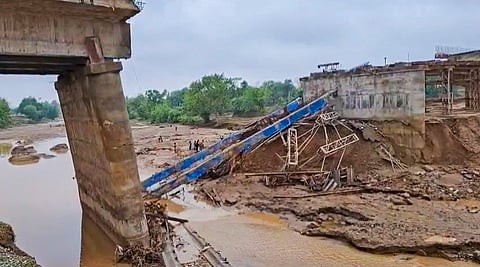 The collapsed bridge