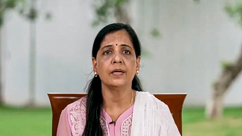 Sunita Kejriwal, wife of Delhi CM Arvind Kejriwal, delivers a video message regarding her husband's arrest by CBI