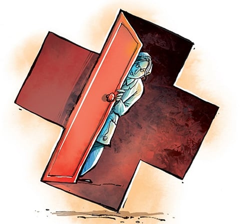 The police registered a case on the complaint of the civil surgeon and arrested the accused doctor. Image used for representation