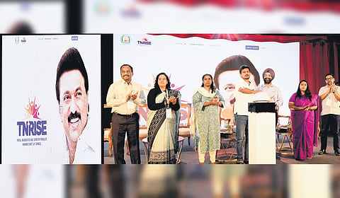 Minister Udhayanidhi Stalin launching TN-RISE on Tuesday