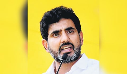 Minister for Human Resource Development, IT and Electronics Nara Lokesh