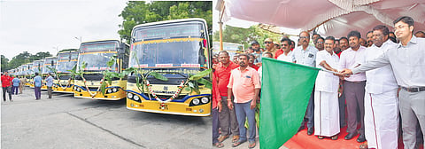 New buses were introduced by the Villupuram, Salem, Coimbatore, and Madurai TNSTC divisions between July 11 and 17
