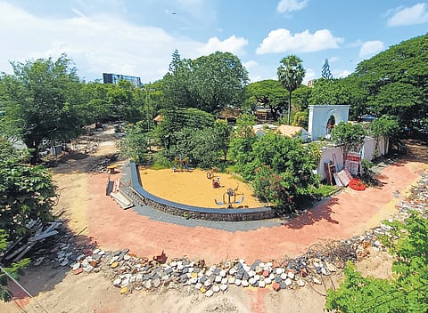 The Gandhi Park located at East Fort in Thiruvananthapuram