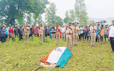 State honour being accorded to Kamala Pujari