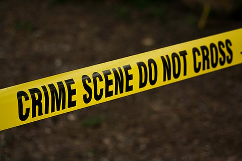 Crime scene, police tape