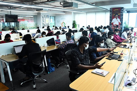 Working atmosphere of IPAC office at Teynampet in Chennai