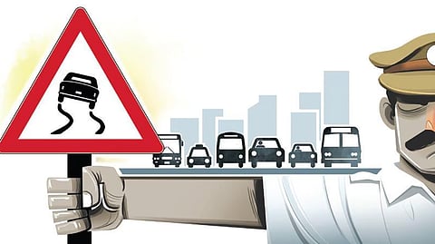 Two fatal road accidents were reported in the city on Wednesday. Police said that M Azaruddin (32), a private company employee, died when an MTC bus rammed his two-wheeler from behind near Kasimedu in the morning hours.