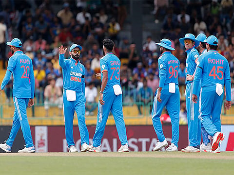 Indian players wear black armbands against Sri Lanka in former India cricketer Aunshuman Gaekwad's memory