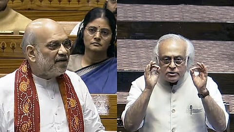 Home Minister Amit Shah, Congress general secretary in-charge communications Jairam Ramesh