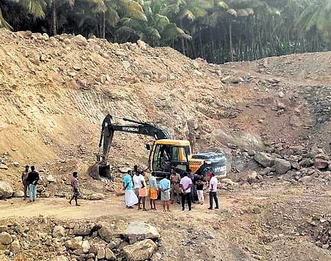Landowners mined sand under the guise of digging for farm pond