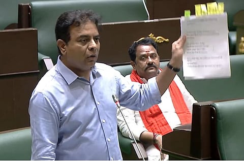 BRS MLA and working president KT Rama Rao