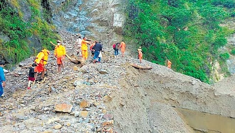 Flashflood in Uttarakhand, Dorothy’s Seat in rubble