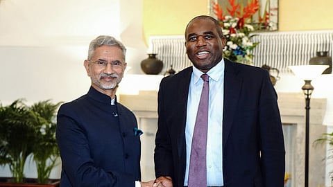 Jaishankar with UK Foreign Secy David Lammy.