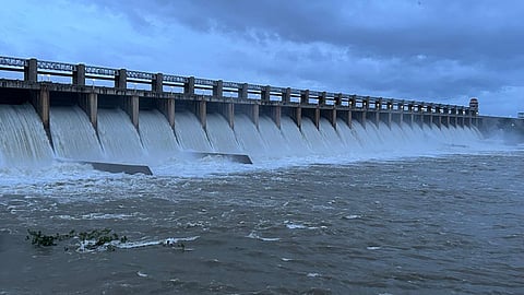 The dam stands at Munirabad in Koppal district and was built in 1953.