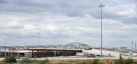 The bus terminus site in Panjappur