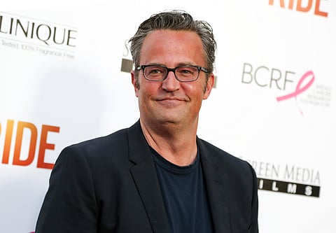 Matthew Perry appears at the premiere of "Ride" in Los Angeles on April 28, 2015.