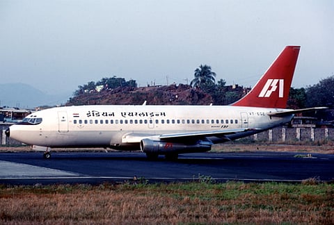 The IC814 flight that was hijacked by militants en route to New Delhi from Kathmandu.