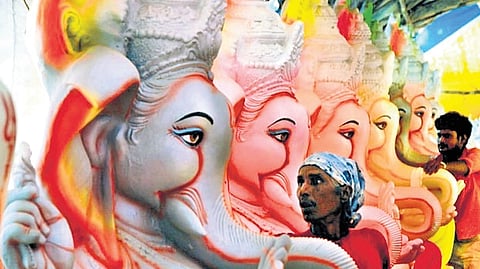 Bengaluru: Teams start seizing PoP Ganesha idols