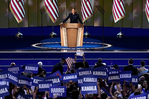 Democratic presidential nominee Vice President Kamala Harris